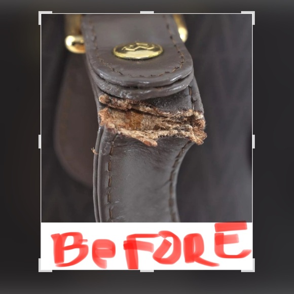 Mario Valentino Bucket Bag -As is -See With Unbranded Chain Straps Preowned - Picture 10 of 17